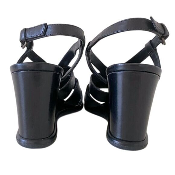 Via Spiga Womens‎ Black Wedge Sandals Size 7 NWOB - Picture 4 of 9